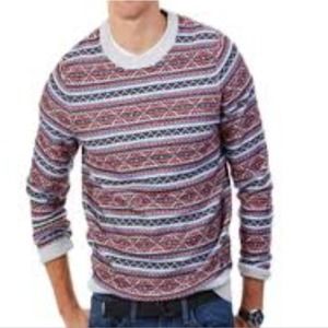 Men's Nautica Holiday Sweater Crewneck Medium